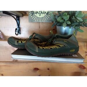 Chaco Outcross Youth Size 2 Shoes Green Slip‎ On Hiking Outdoors Adjustable Kids